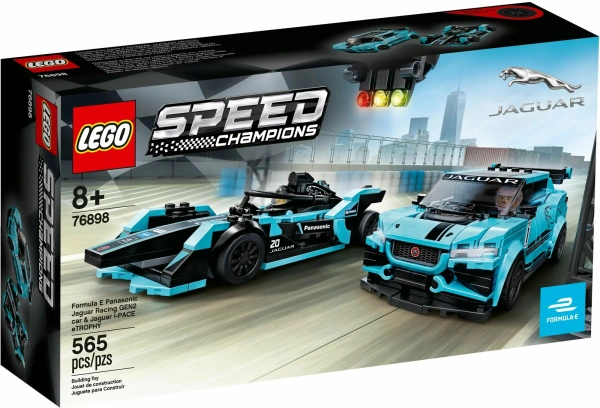 Конструктор LEGO Speed Champions 76898 Formula E Panasonic Jaguar Racing GEN2 car & Jaguar I-PACE eTROPHY УЦЕНКА